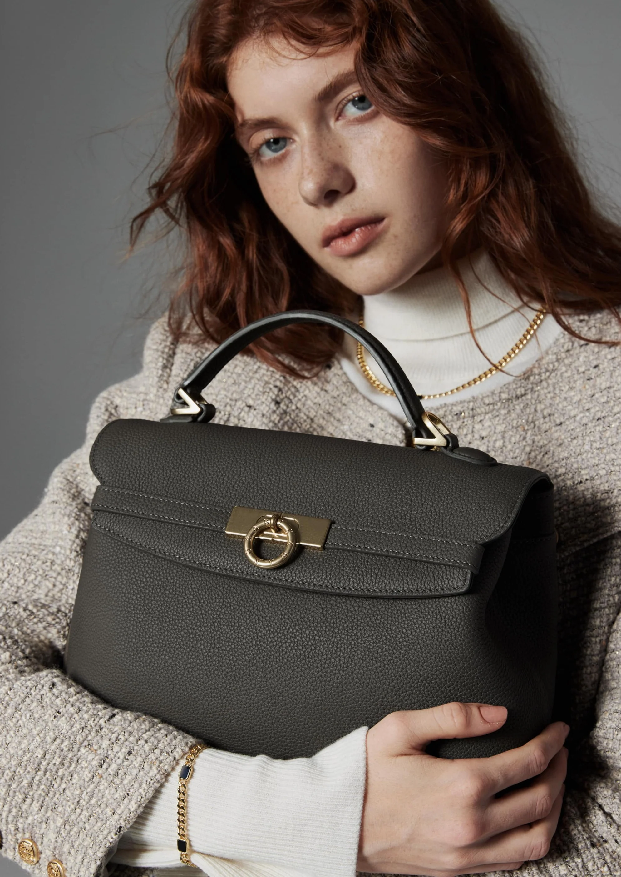 Grace Medium Soft Top Handle Bag - Image 10