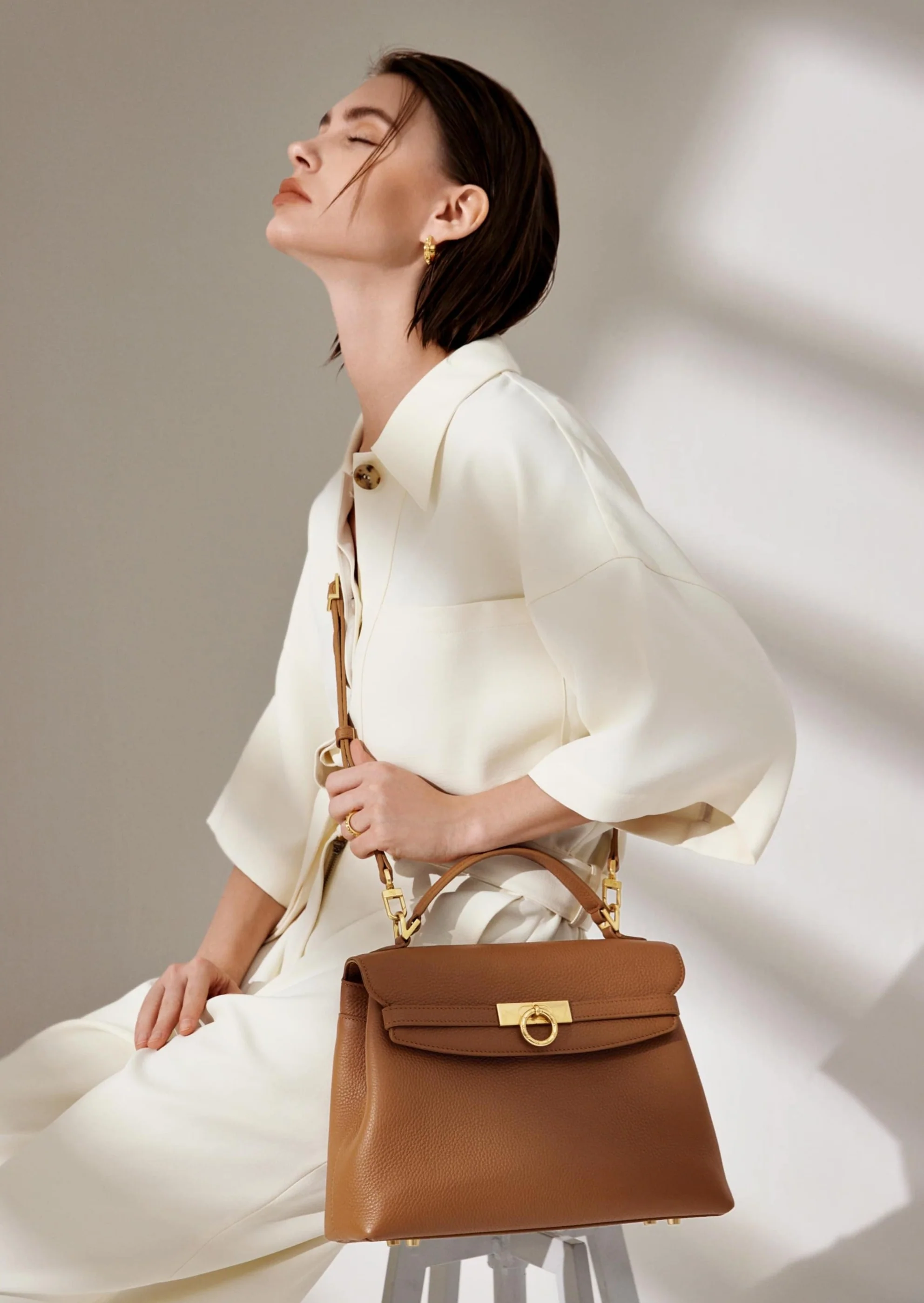 Grace Medium Soft Top Handle Bag - Image 16