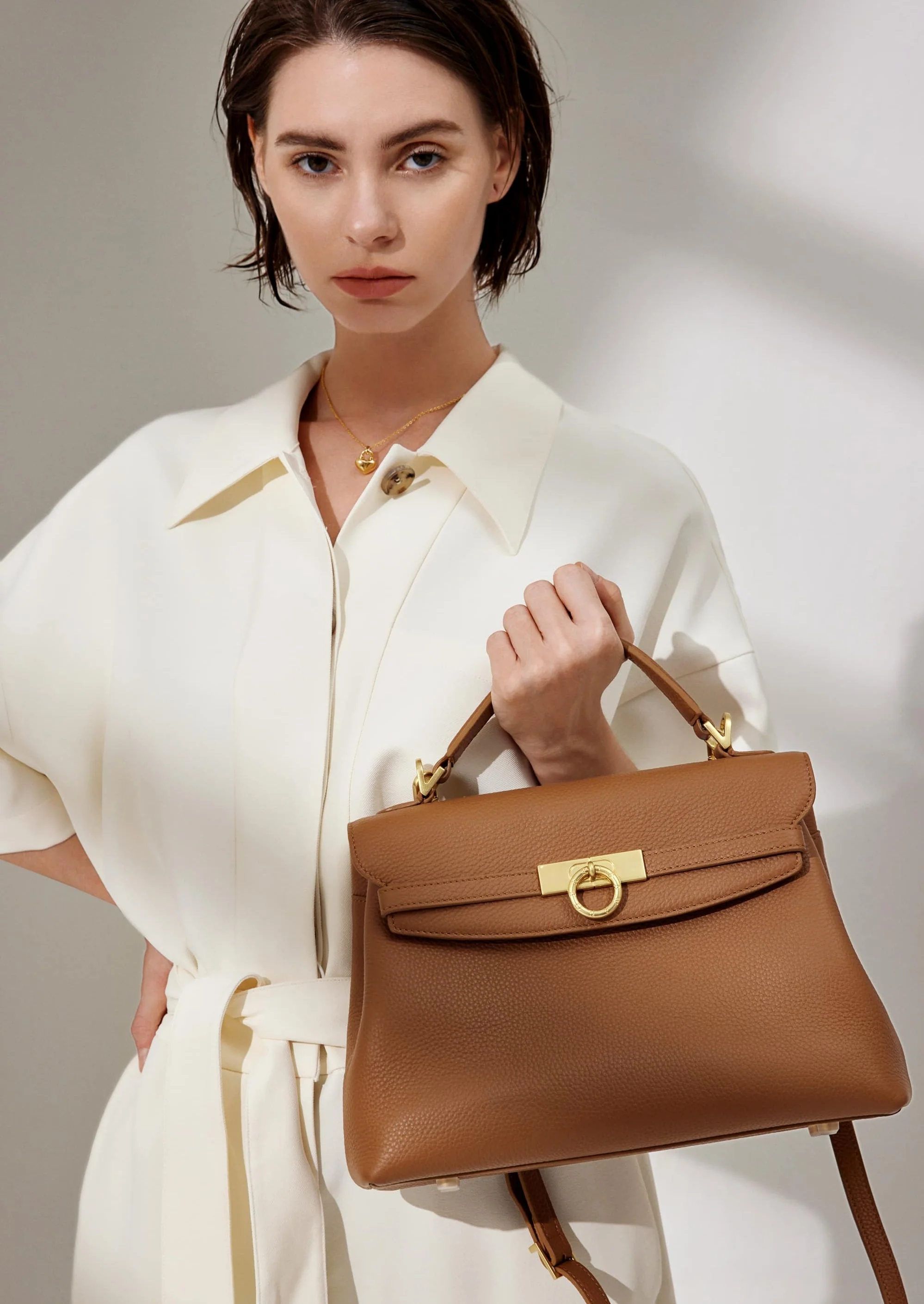 Grace Medium Soft Top Handle Bag - Image 19